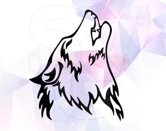 340x270 Wolf Head Svg Etsy