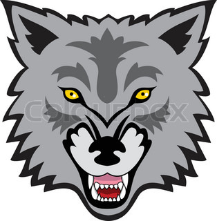 314x320 Artistic Vector Silhouette Wolf. Stylized Idea Wild Animal Tattoo