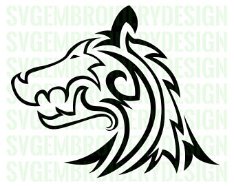 340x270 Wolf Head Svg Etsy