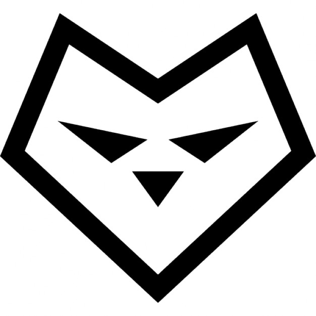 626x626 Heart Shaped Wolf Face Icons Free Download