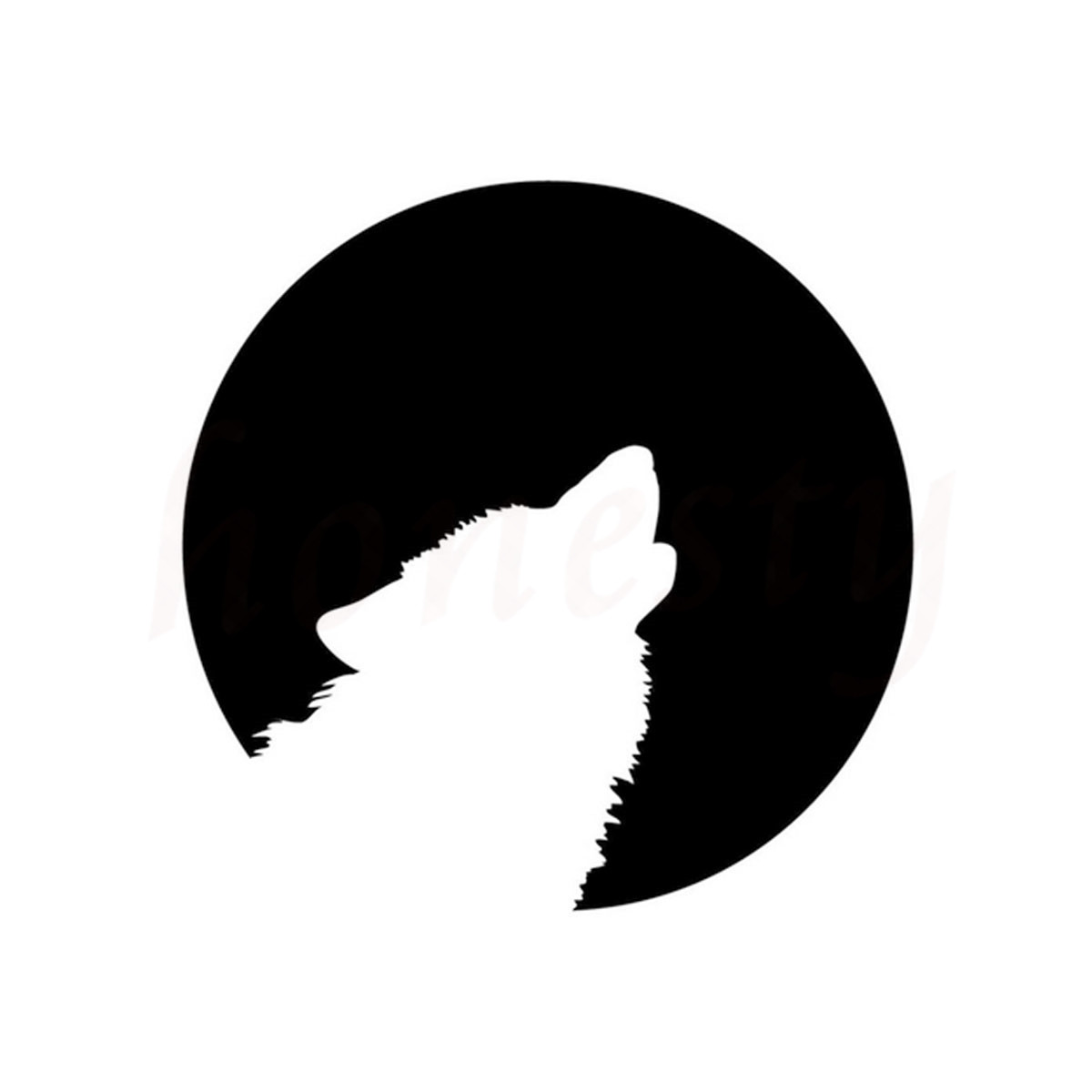 1200x1200 Online Shop Moon And Howling Wolf Car Stickers Wall Home Glass