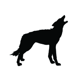 270x270 Wolf Howling Silhouette Free Stencil Gallery
