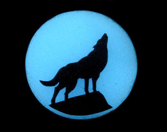 340x270 Howling Wolf Silhouette Moon