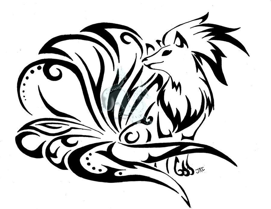 900x694 Wolf Pack Tribal By Nathalienova On Clipart Library