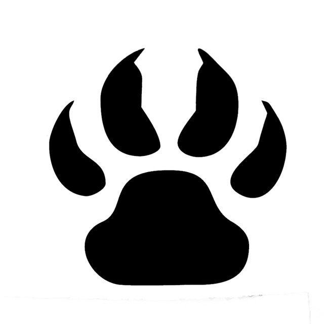 640x640 Wholesale 10pcslot 20pcslot Wolf Paw Print Car Stickers Window