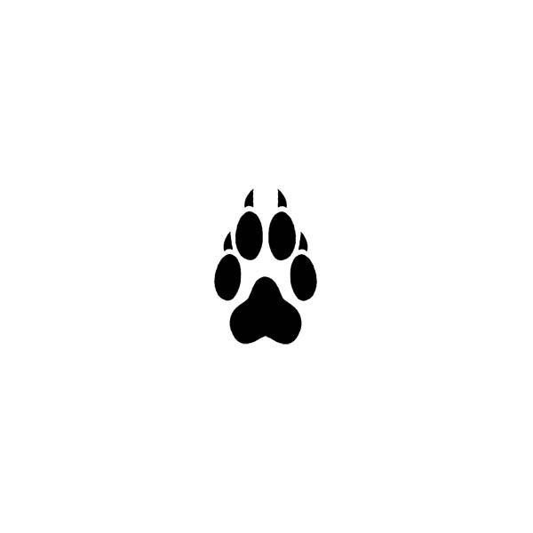 600x600 Wolf Paw Print Temporary Tattoo Tornado Tattoo By Tattoos By