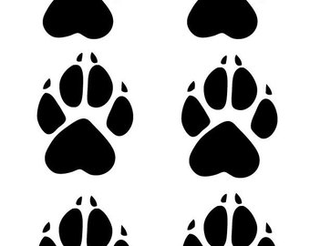 340x270 Wolf Paw Print Etsy