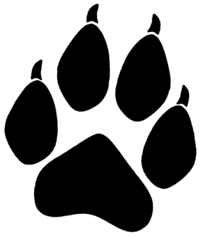 291x340 Wolf Paw Print Drawings Trace T Shirt Designs Wordans