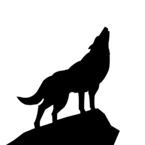 299x300 Howling Wolf Silhouette Psd Free Images