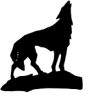 130x146 Wolf Silhouette Clip Art