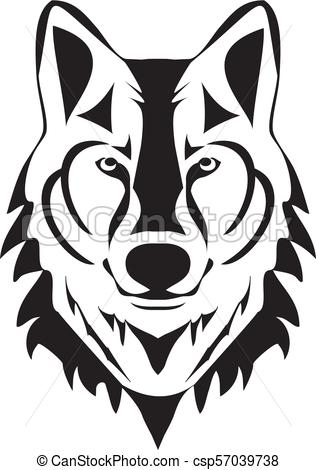 316x470 Vector Wolf Head Silhouette Vectors
