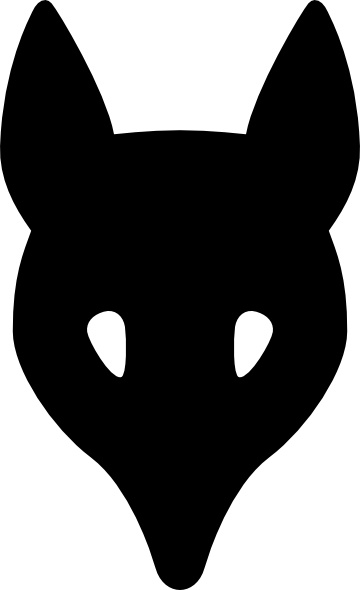 360x590 Wolf Head Silhouette Clip Art Free Vector In Open Office Drawing