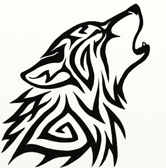 537x544 Tribal Wolf Avatar By Tattoos