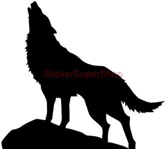 334x299 Howling Wolf Silhouette