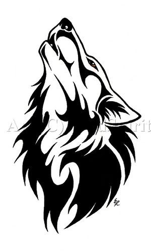 300x496 Ofc Cool Older A Wolf Tattoo Silhouette