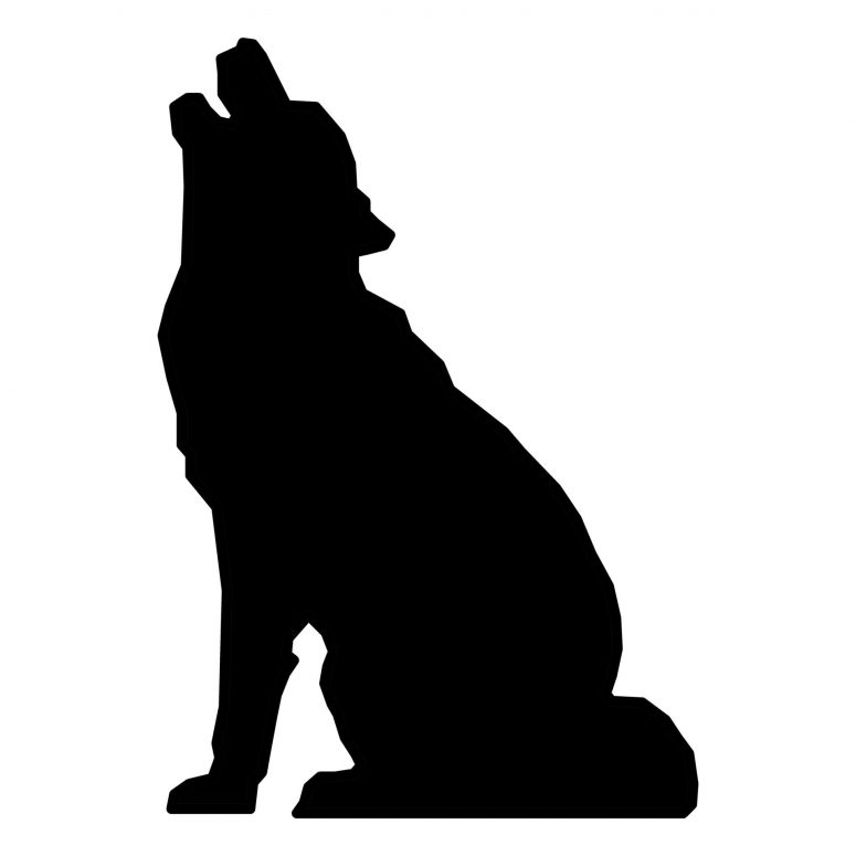 775x775 Top Wolf Pup Silhouette Pattern File Free Vector Images Stocks