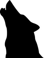 152x200 Wolf Silhouette Clip Art Clipart Collection