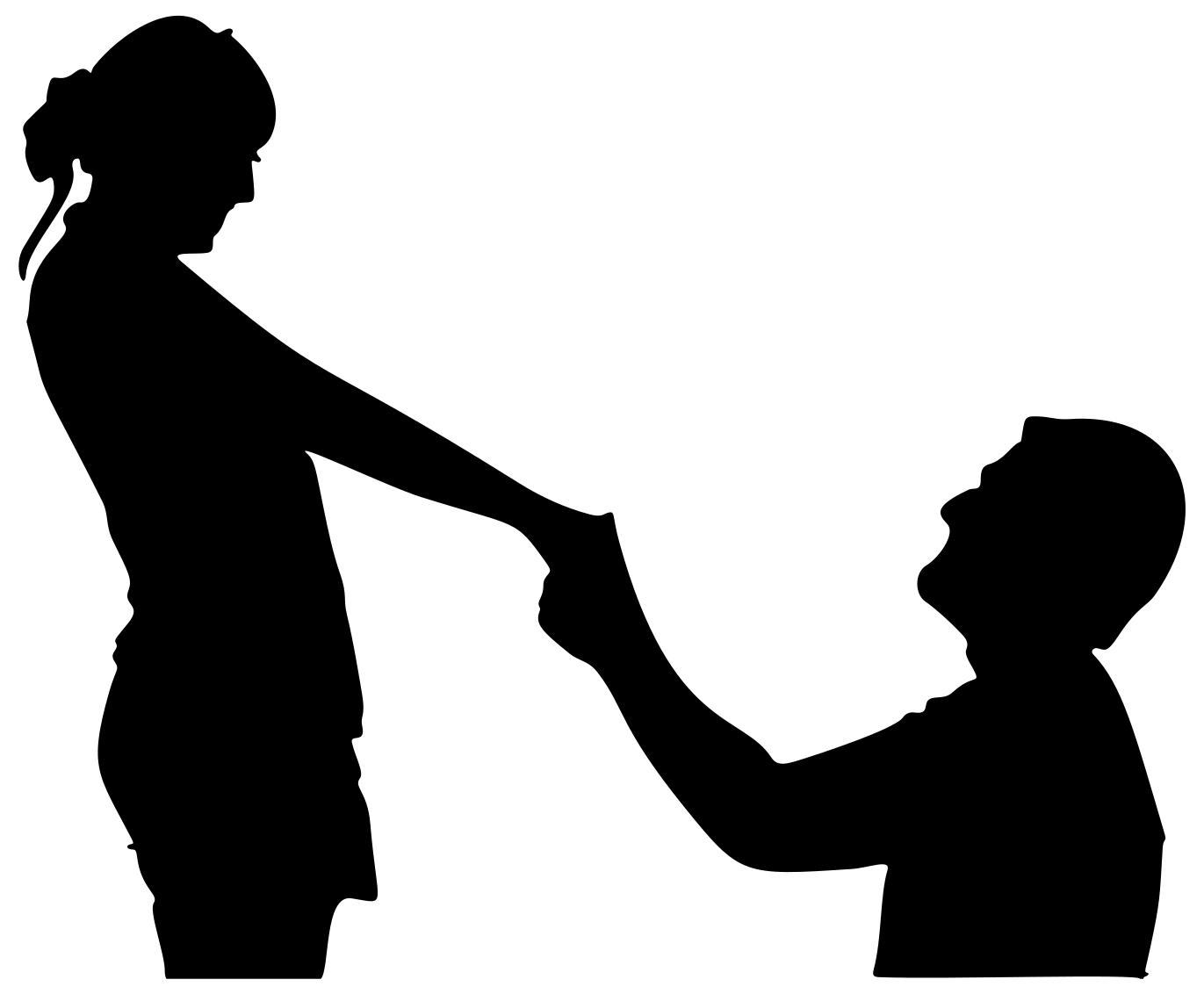 1371x1132 Man And Woman Couple Silhouette Clipart
