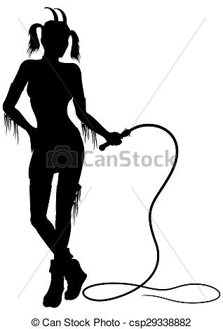 318x470 Woman Goat Silhouette. Illustration Fantasy Woman