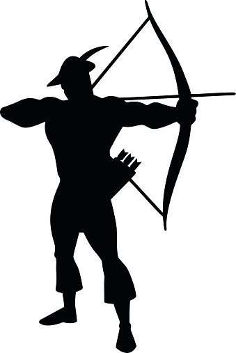 339x507 Archer Silhouette Stock Vectors