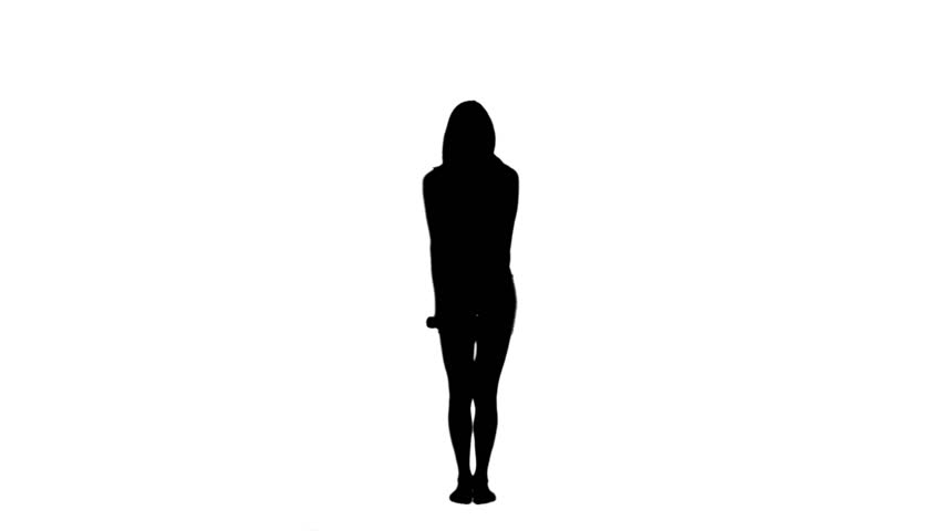 852x480 Silhouette Of Woman Stock Footage Video 1950001 Shutterstock
