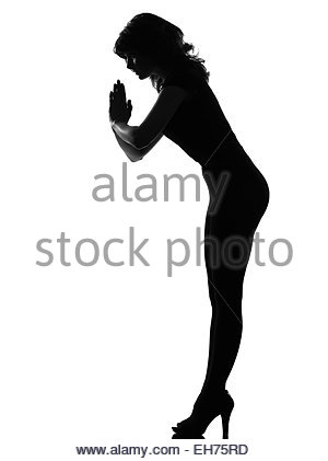 300x421 Woman In High Heels Bending Over Picking Up A Bowling Ball Stock
