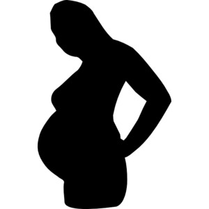 300x300 Pregnancy Silhouette Of Pregnant Woman Clipart Clipart Image
