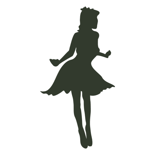 512x512 Woman Standing Dress Silhouette