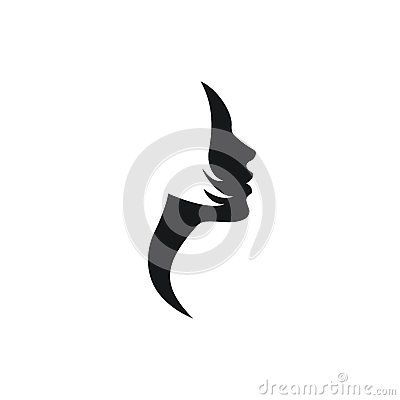 400x400 Vector Woman Face Profile With Short Hair Vector Like