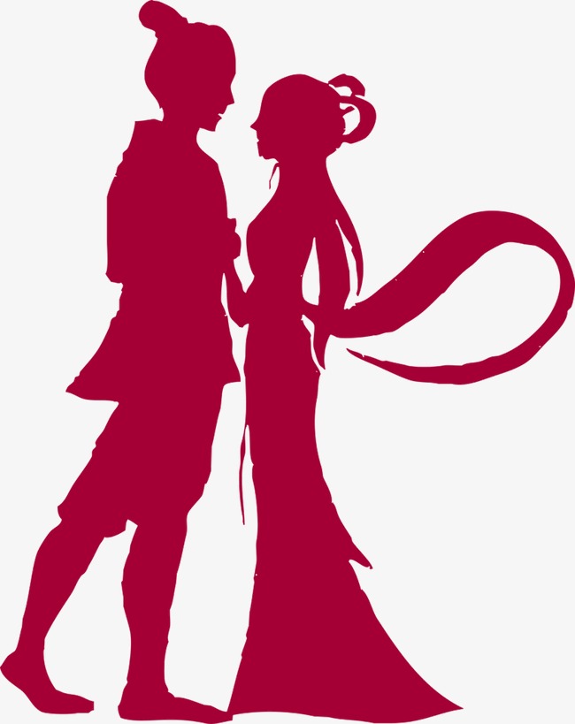 650x819 Valentine's Face Silhouette, Facing Each Other, Lover, Sketch Png