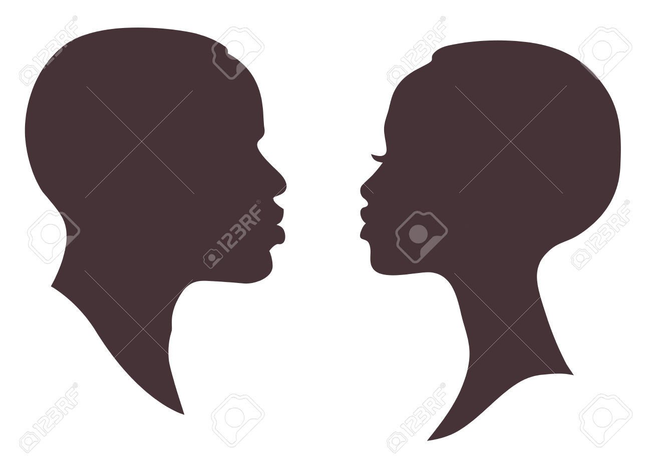 1300x926 Silhouette Men Women Clipart