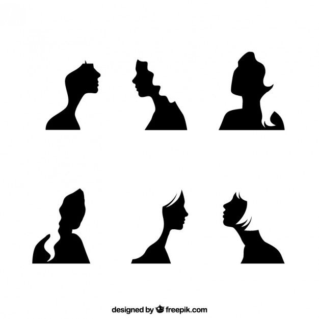 626x626 Silhouette Of Girls Face