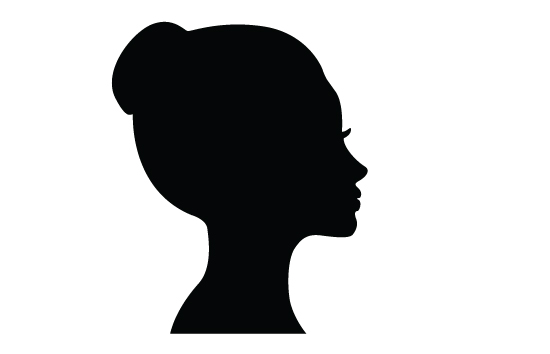 Woman Face Silhouette Vector at GetDrawings | Free download