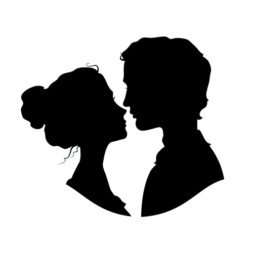 500x500 Images For Woman Face Silhouette