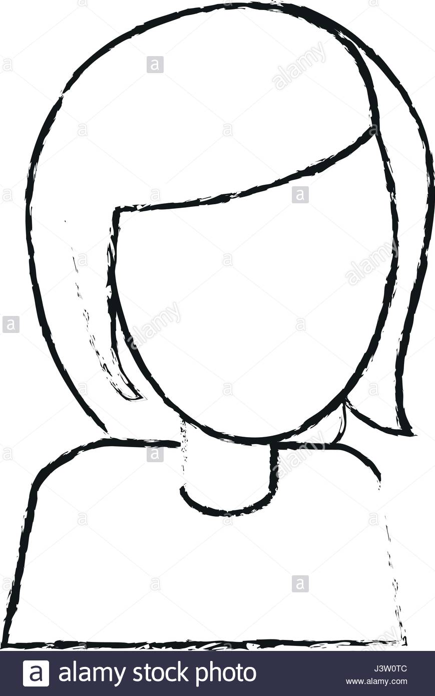 869x1390 Blurred Silhouette Image Cartoon Faceless Half Body Woman