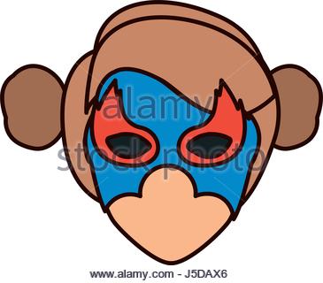 365x320 Colorful Silhouette With Faceless Woman Superhero With Short Hair