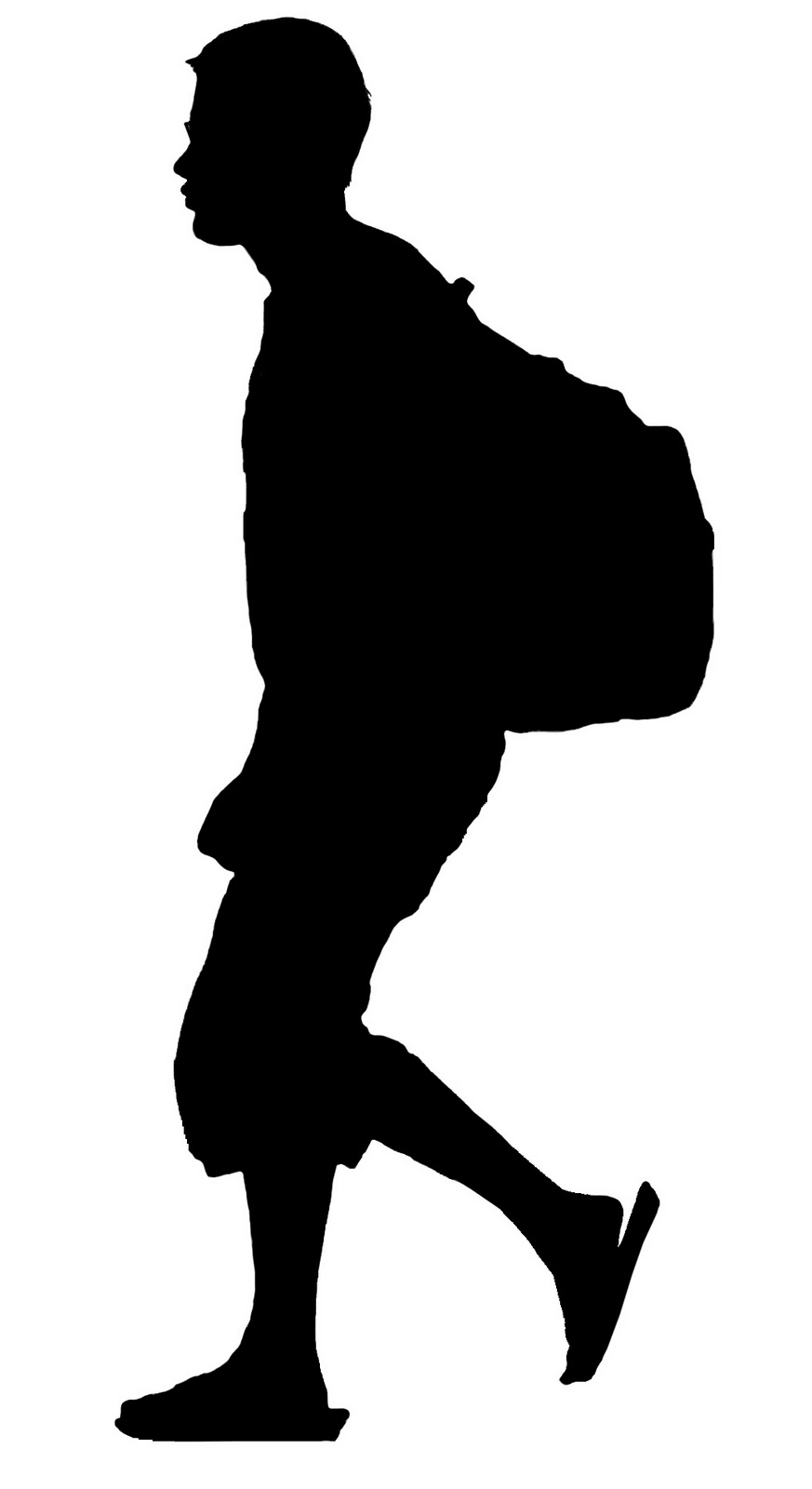 873x1600 Young Man Silhoette Young Man With Backpack Silhouette Invite