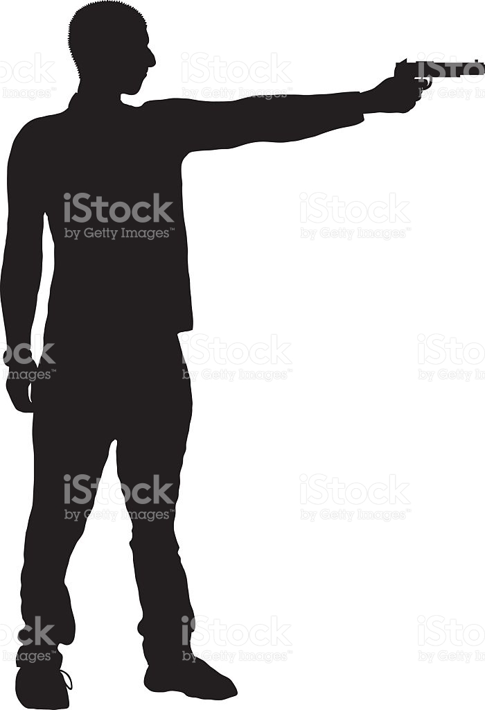 Woman Holding Gun Silhouette at GetDrawings | Free download