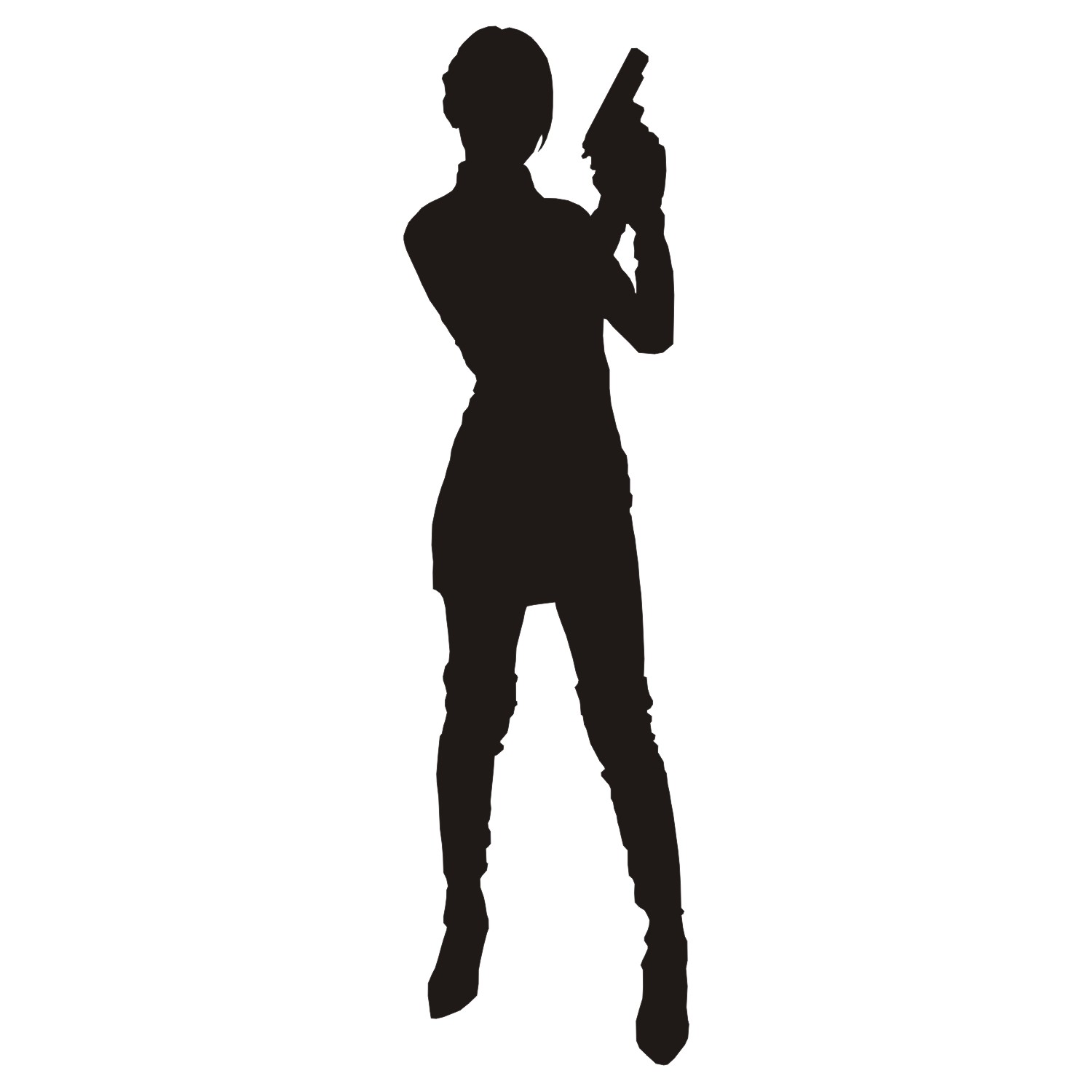 1500x1500 Vector For Free Use Woman With Gun