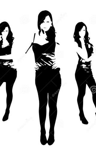 320x500 Woman In Dress Silhouette Vector Info
