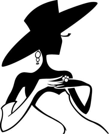 Woman In Hat Silhouette