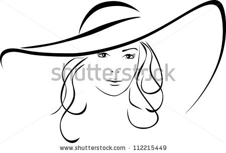 450x305 Woman Clipart Hat