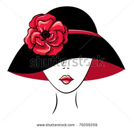 450x430 Free Diva Clip Art Vector Silhouette Of Woman In A Hat