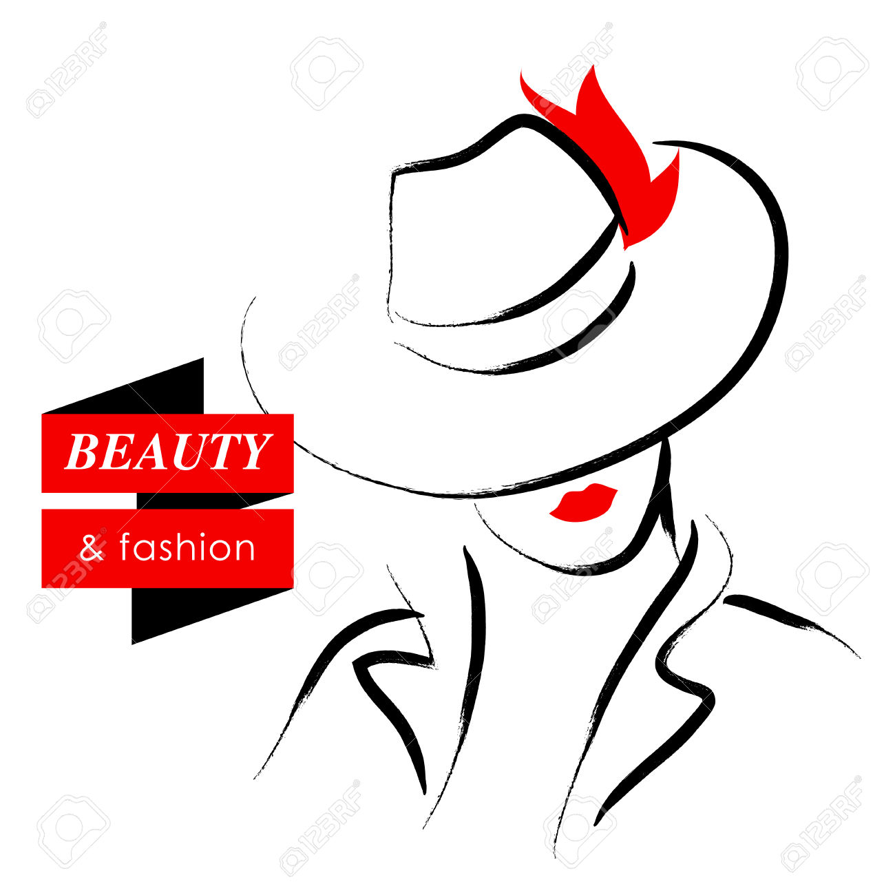 1300x1300 Drawn Hat Female Silhouette