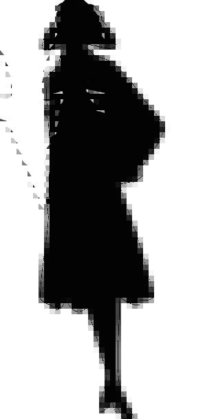 298x608 Lady, Outline, Black, Dark, Silhouette, High Heels, Standing