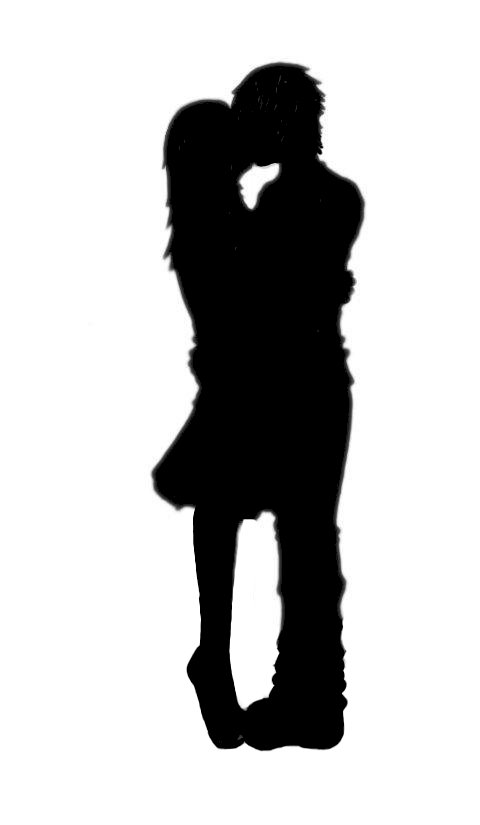 480x825 Kissing Clipart Silhouette