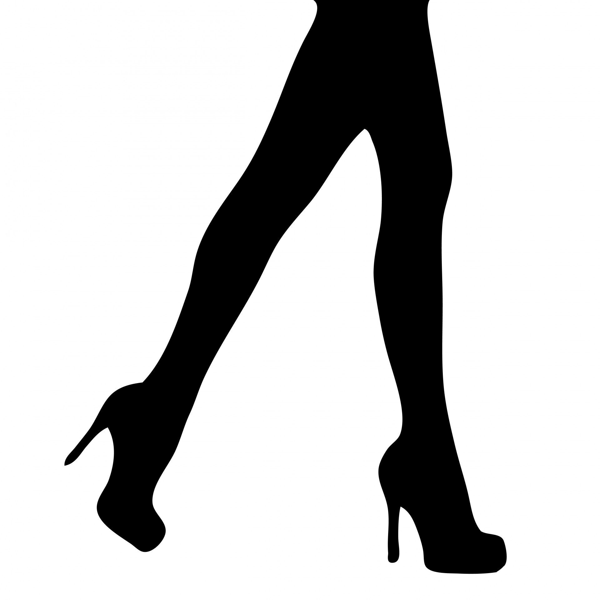 1920x1920 Lady Heels Silhouette Clipart Collection