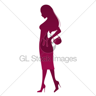 325x325 Vintage Girl Head Silhouette Isolated On White Gl Stock Images