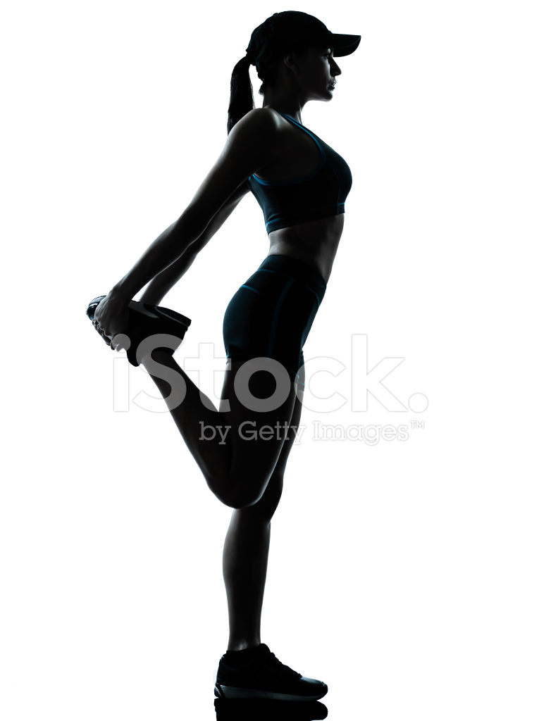 765x1024 Woman Runner Jogger Stretching Warm Up Stock Photos