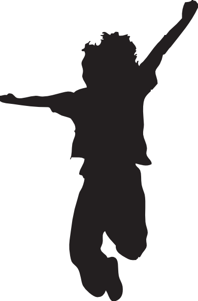 390x594 Joy Silhouette Cliparts